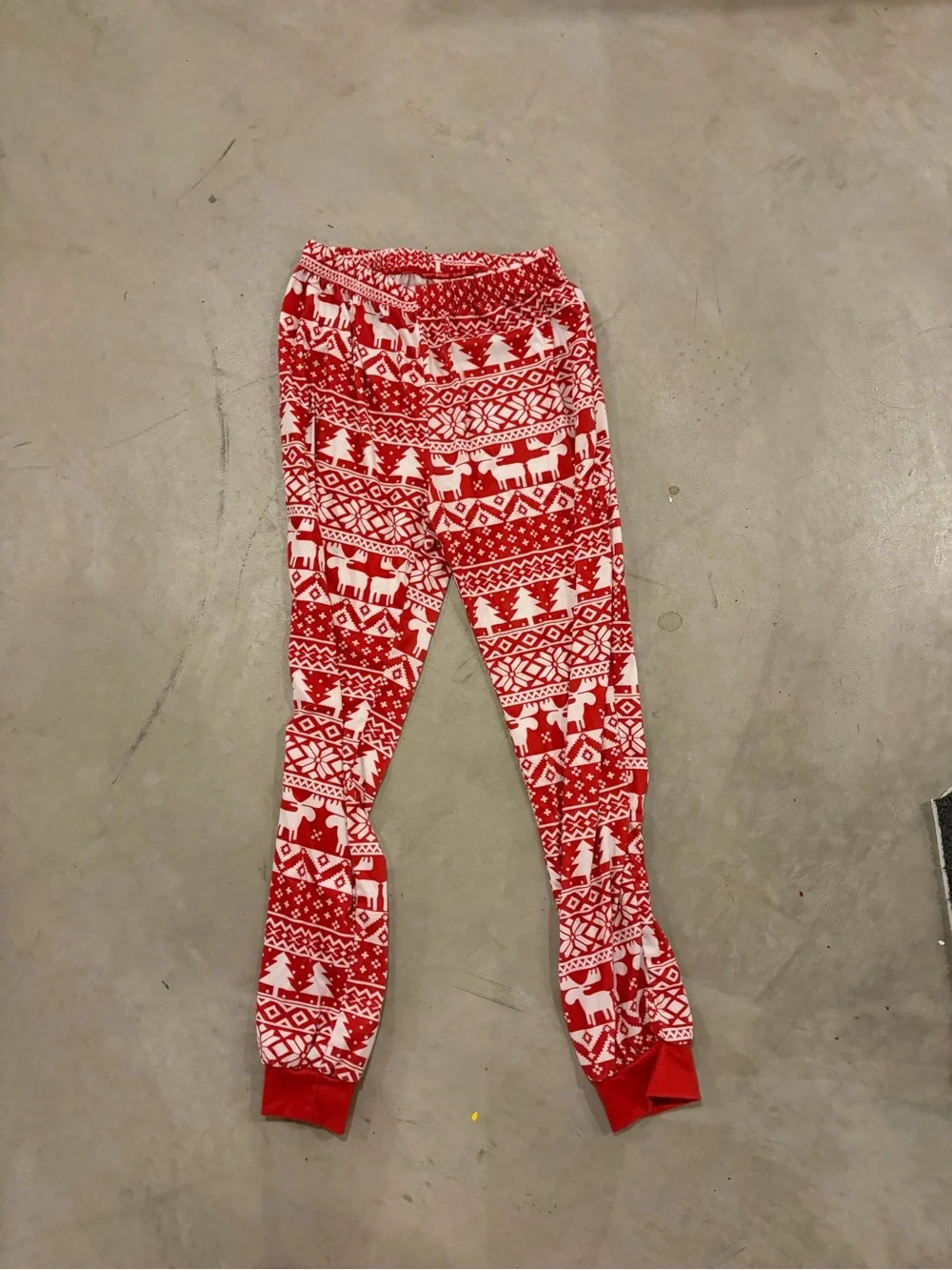 Kids Holiday Red and White Fair Isle Pajama Set